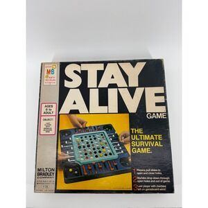Vintage 1971  Milton Bradley Stay Alive  Survival Game  Made in USA Complete